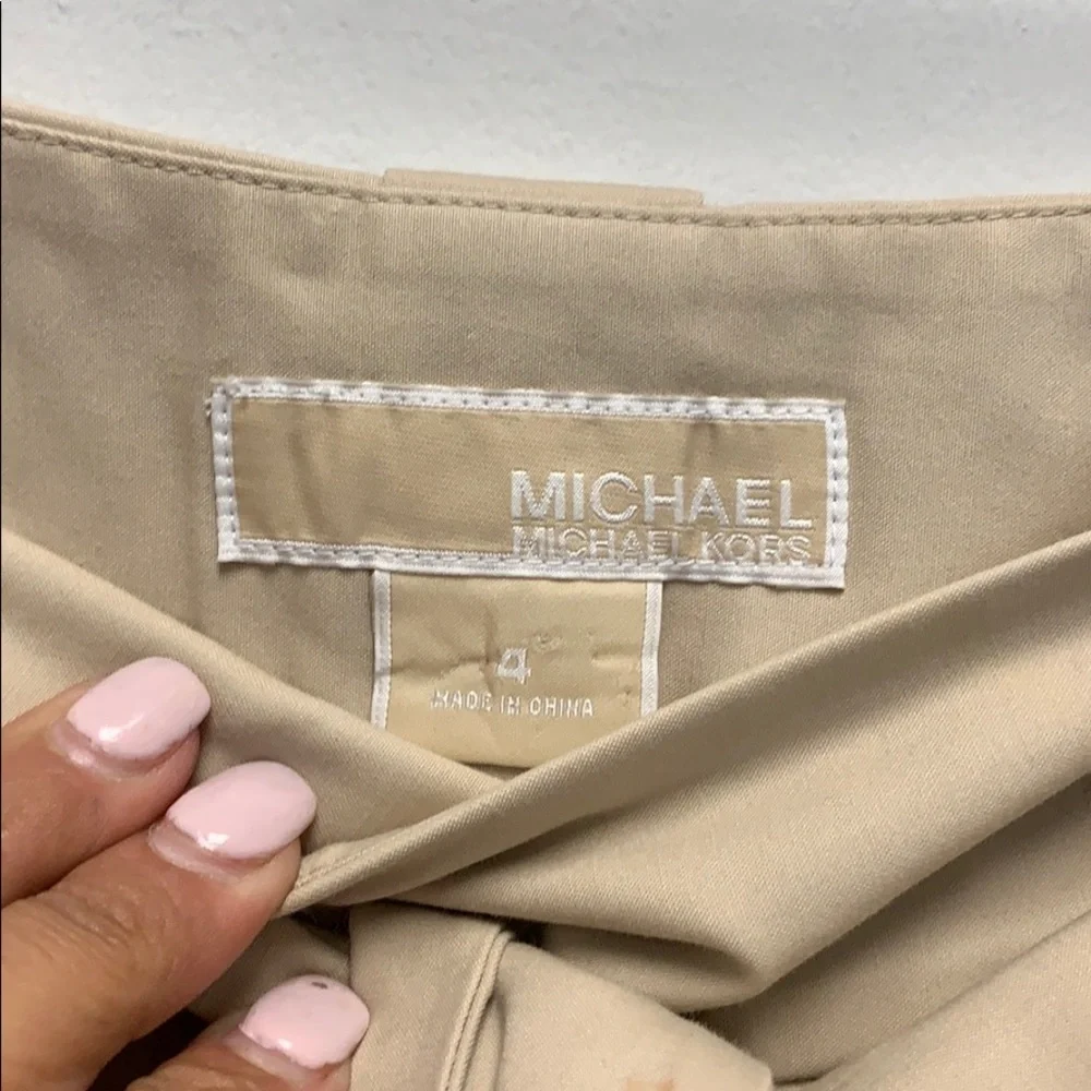 Michael Michael Kors khaki belted skirt